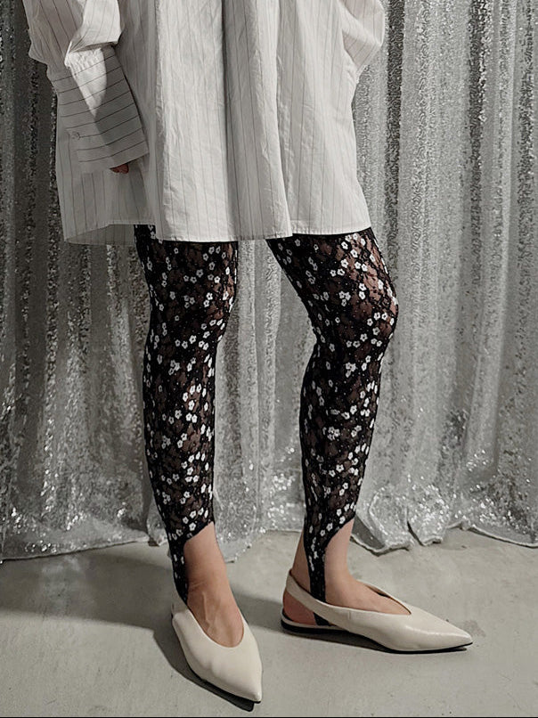 PROVOKE design boutique】PRINT LACE STIRRUP TIGHT – HOUSE by Jack