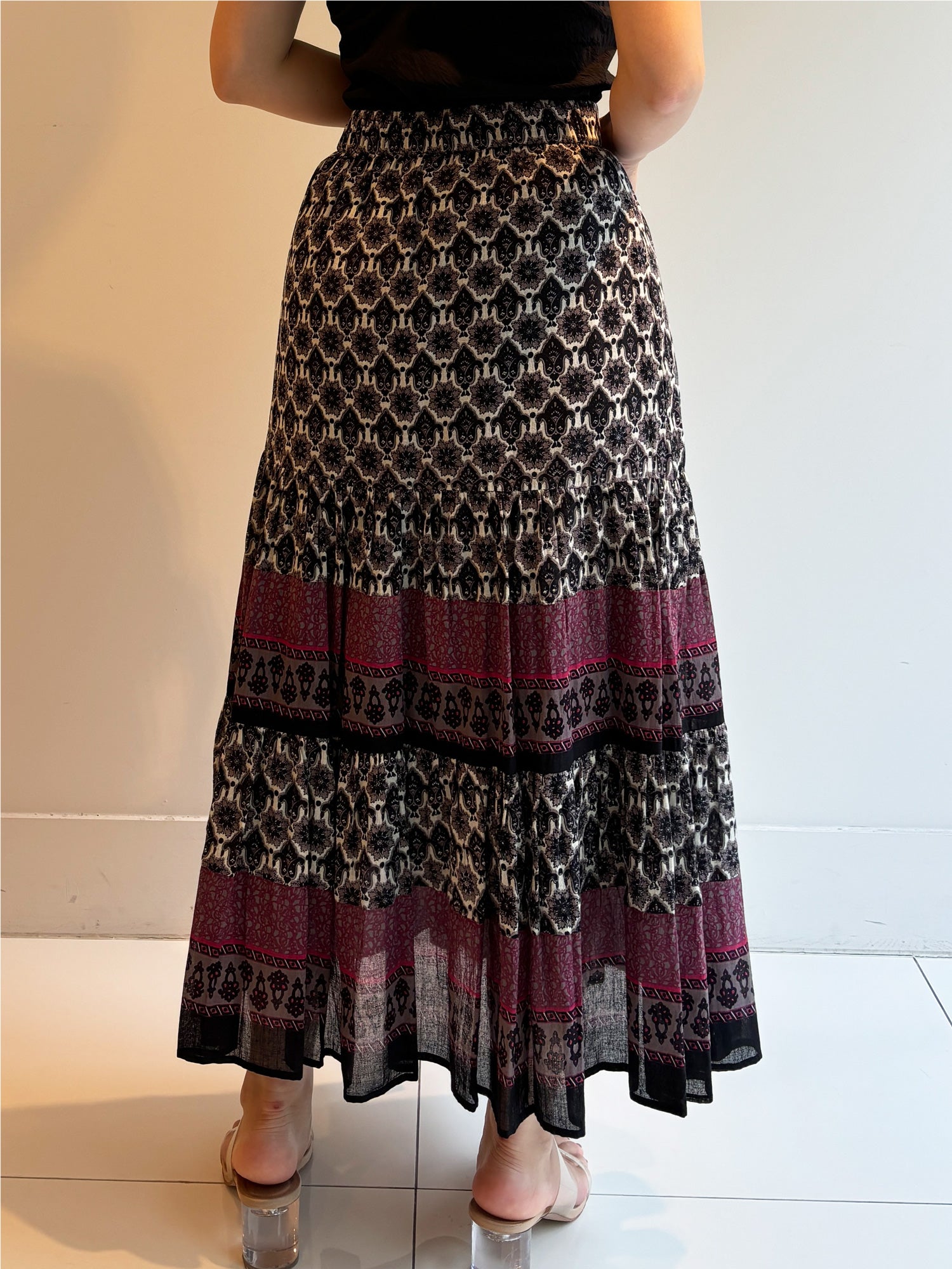 CTN ETNIC KOMON PRT SKIRT