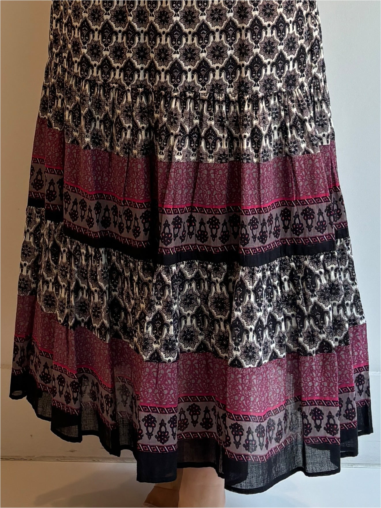 CTN ETNIC KOMON PRT SKIRT