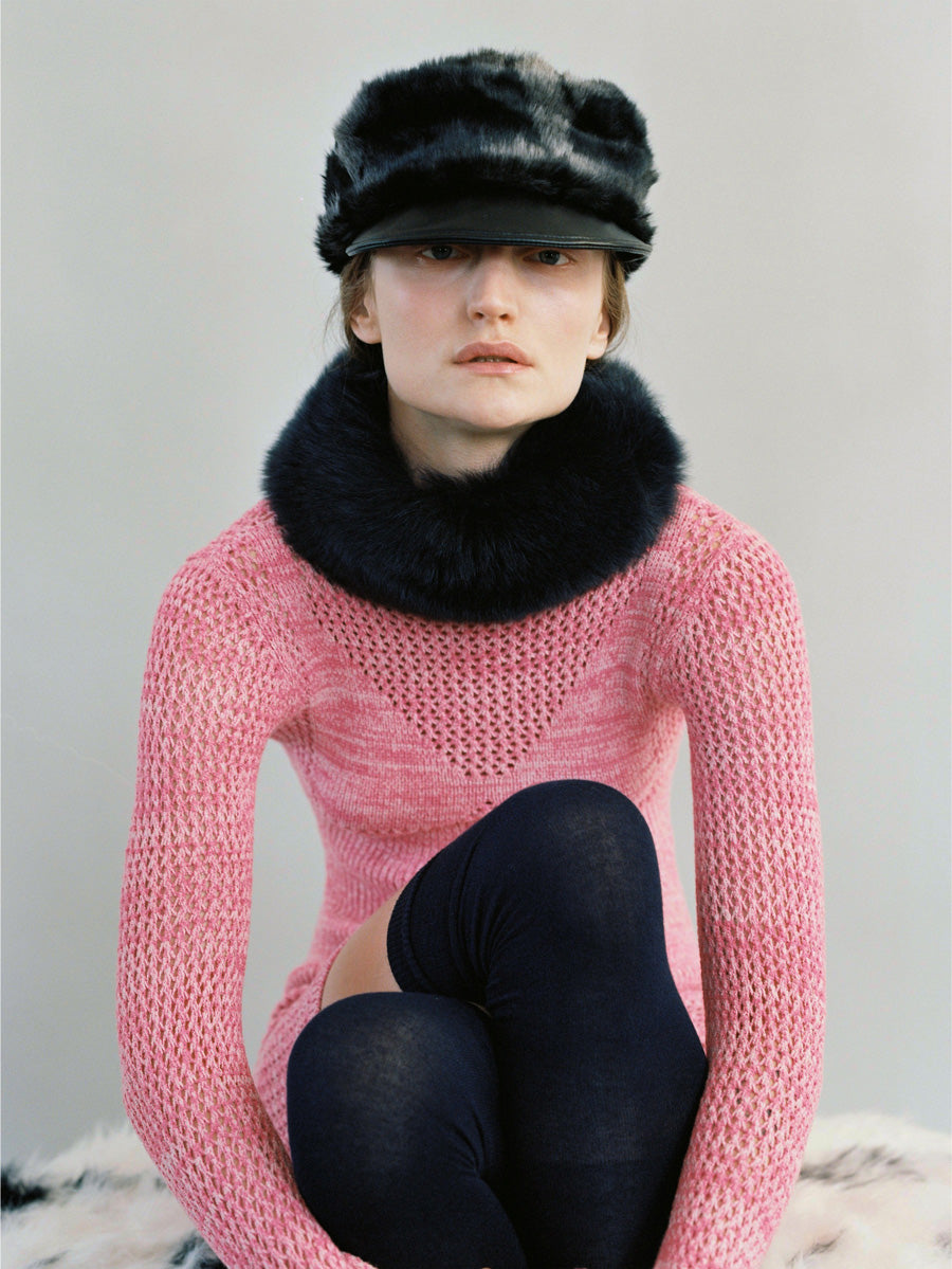 AWESOME NEEDS BELLBOY CAP_SHEARLING_BEIG（キャップ）｜JOINT
