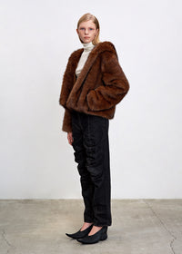 【HAVELESS】RAVI HOODED FAUX FUR JACKET