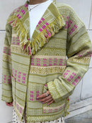 BORDER FRINGE CARDIGAN