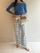 TULLE FLOWER OVER PANTS