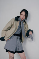 GINGHAMCHECK BOWTIE BLOUSE