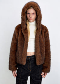 【HAVELESS】RAVI HOODED FAUX FUR JACKET
