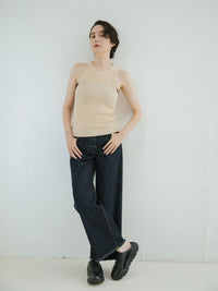 LOW RISE WIDE PANTS