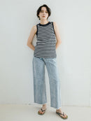 LOW RISE WIDE PANTS CHEMICAL