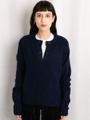 LS CREW CARDIGAN SHORT LENGTH KNIT