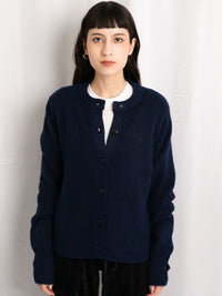 LS CREW CARDIGAN SHORT LENGTH KNIT