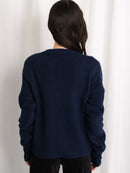 LS CREW CARDIGAN SHORT LENGTH KNIT