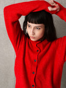 LS CREW CARDIGAN SHORT LENGTH KNIT