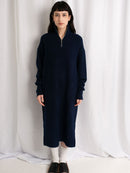 LS HALF ZIP DRESS