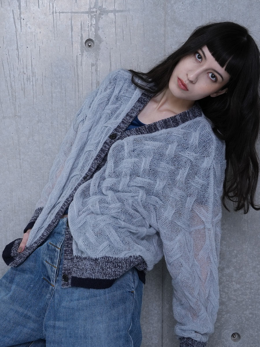 LONG SLV. V CARDIGAN