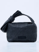 RIBBON POUCH RAFFIA