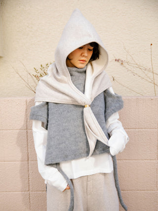【CAROUSELAMBRA】HOODIE SCARF