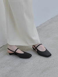 【EPURE】ETTE SATIN SLINGBACKS
