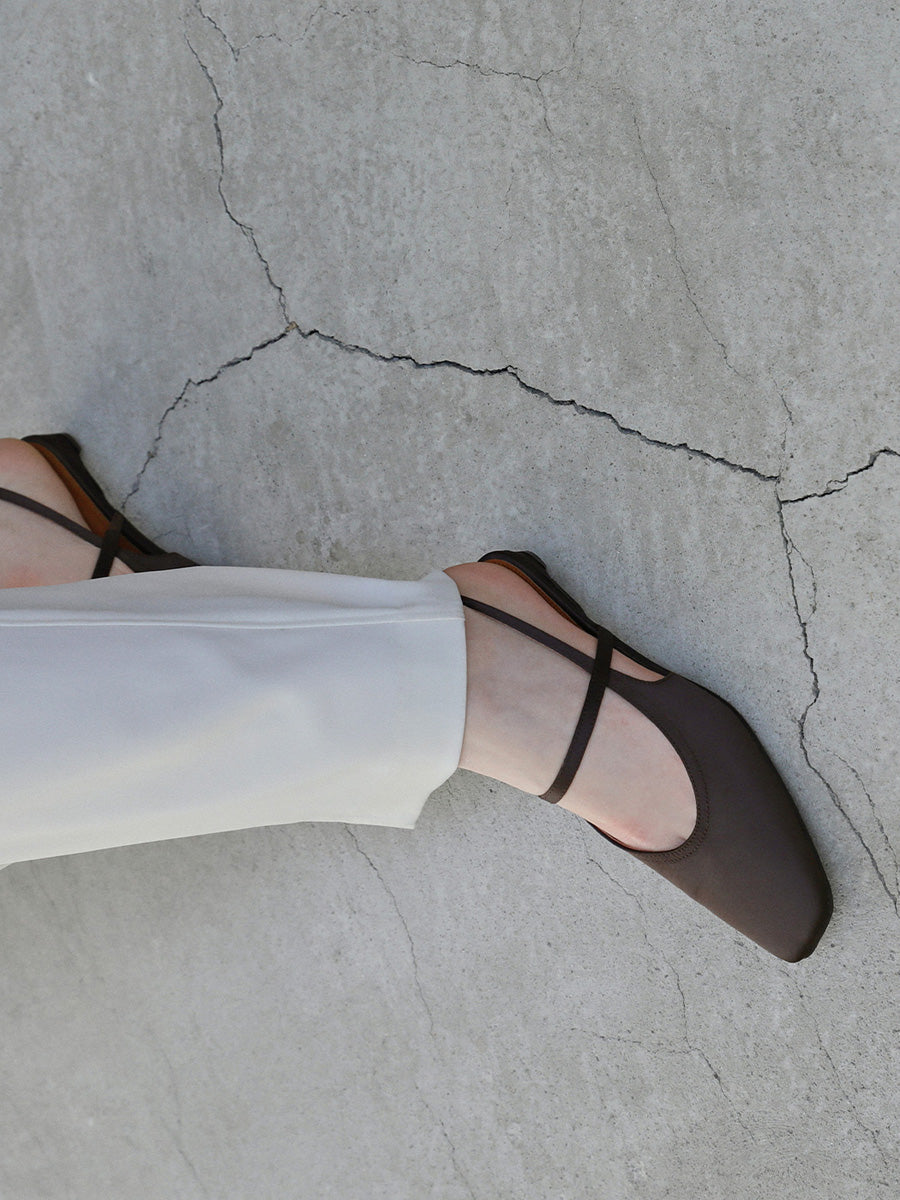 【EPURE】ETTE SATIN SLINGBACKS