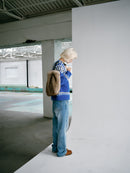 【GREEN BUTTER】OMBRE FUR LEATHER BAG