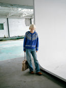 【GREEN BUTTER】OMBRE FUR LEATHER BAG