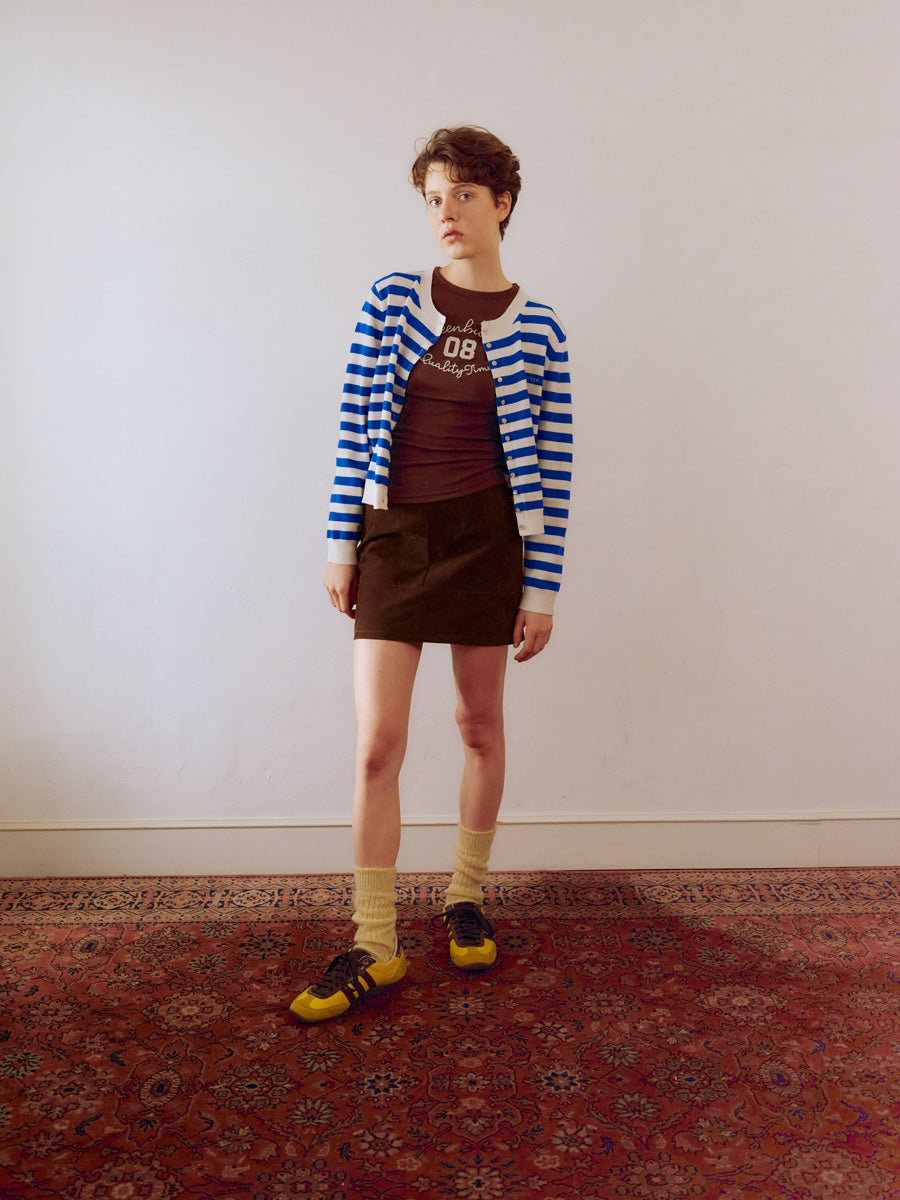 【GREEN BUTTER】MARINER PATCH CARDIGAN