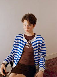 【GREEN BUTTER】MARINER PATCH CARDIGAN