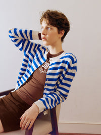 【GREEN BUTTER】MARINER PATCH CARDIGAN