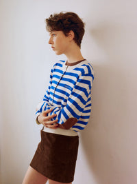 【GREEN BUTTER】MARINER PATCH CARDIGAN