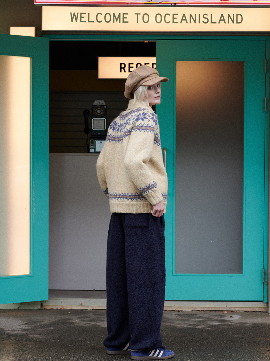 【GREEN BUTTER】TEDDY WOOL PANTS
