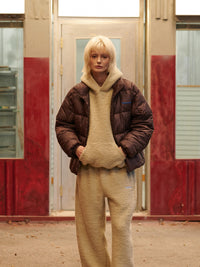 【GREEN BUTTER】TEDDY WOOL HOODIE