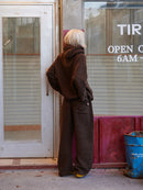 【GREEN BUTTER】TEDDY WOOL PANTS