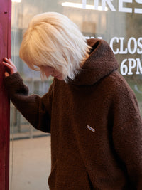 【GREEN BUTTER】TEDDY WOOL HOODIE