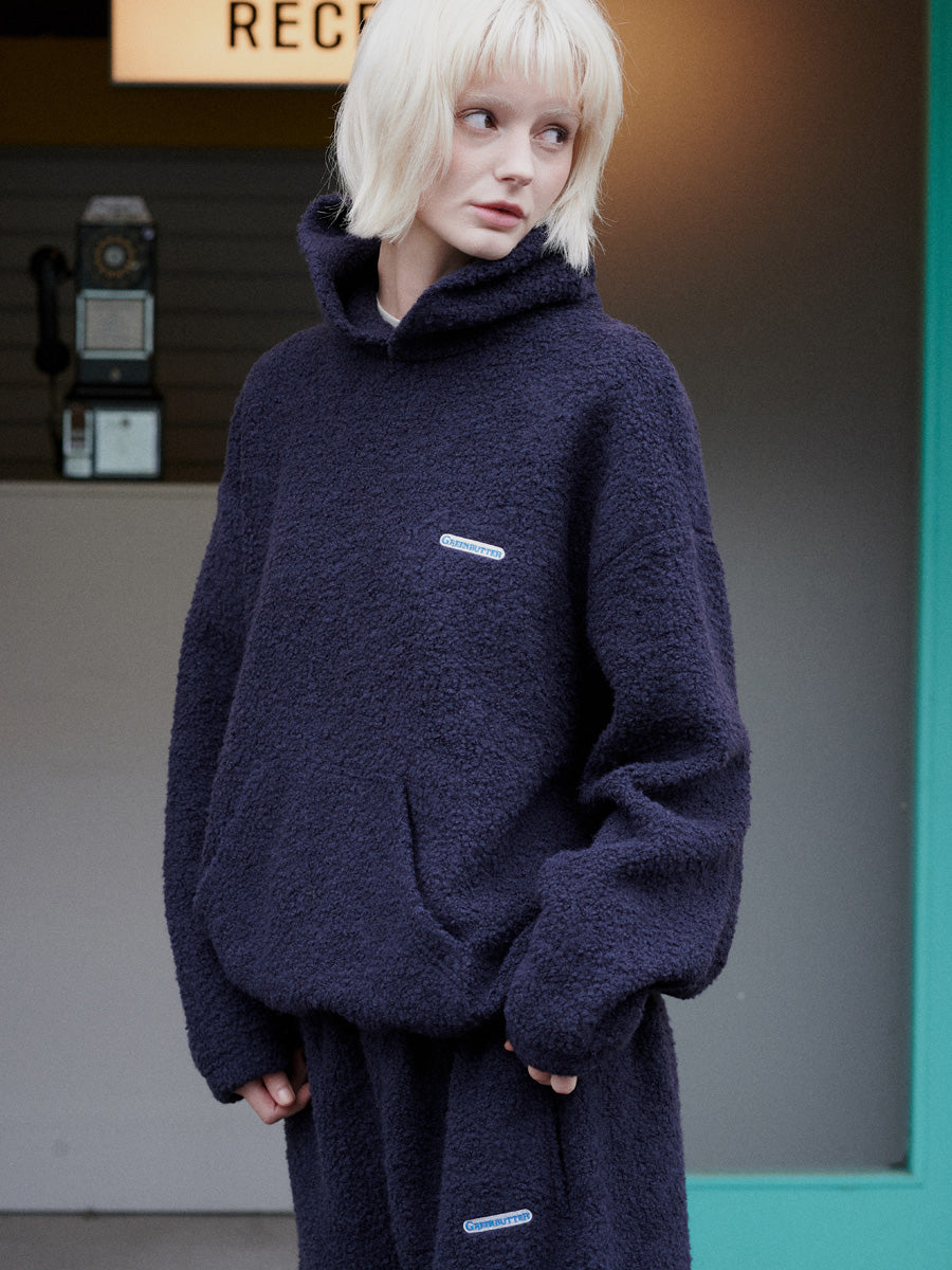 【GREEN BUTTER】TEDDY WOOL HOODIE