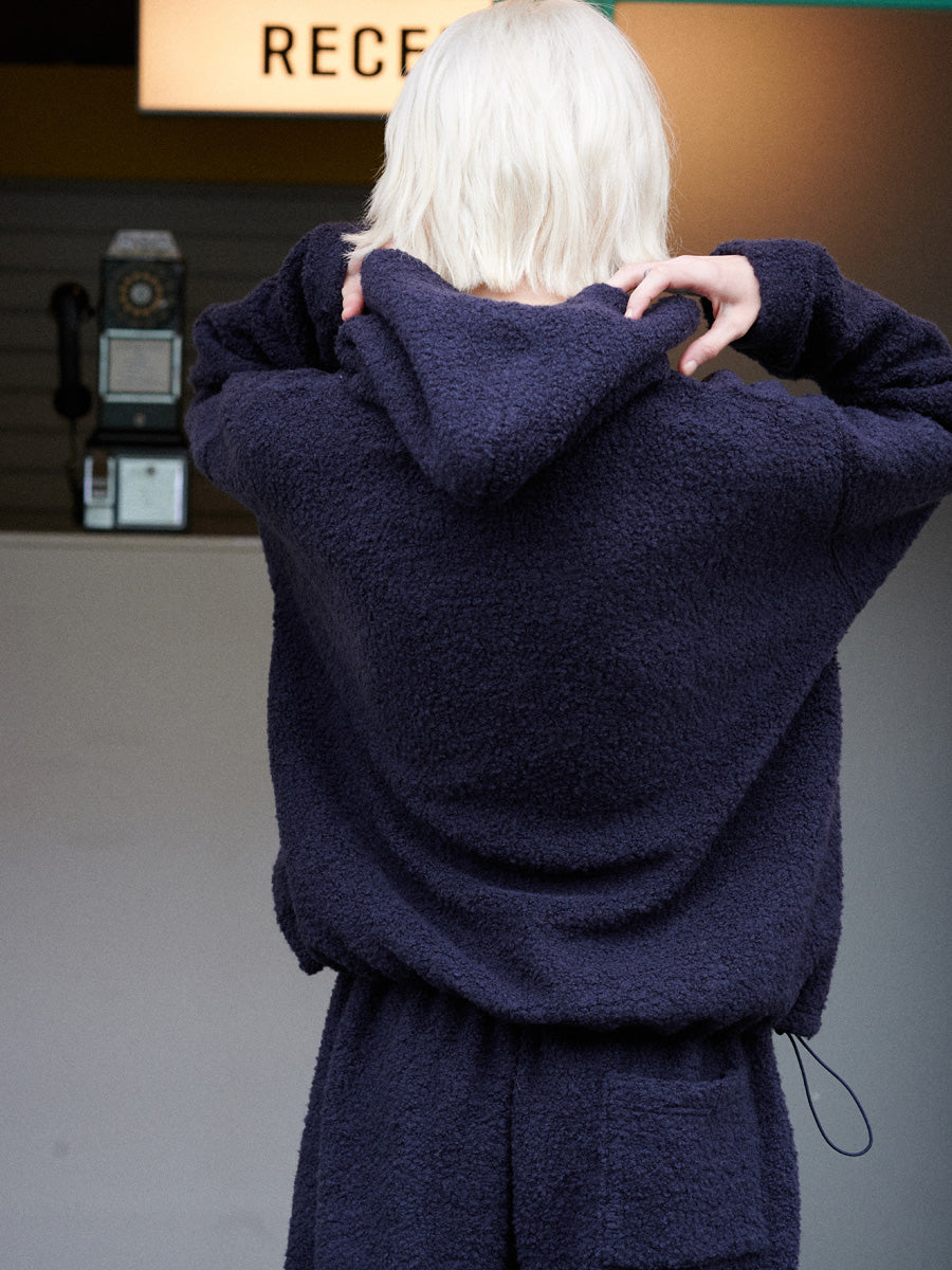 【GREEN BUTTER】TEDDY WOOL HOODIE