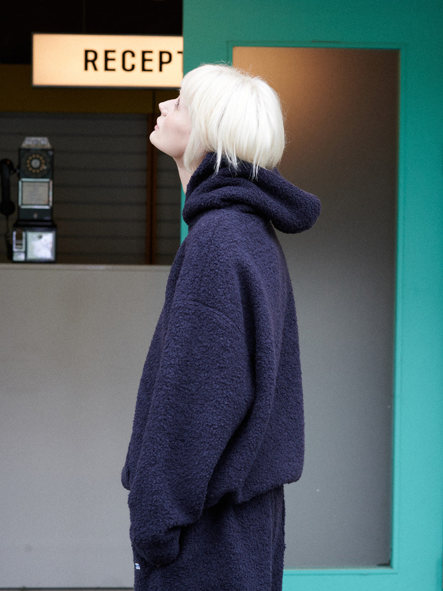 【GREEN BUTTER】TEDDY WOOL HOODIE