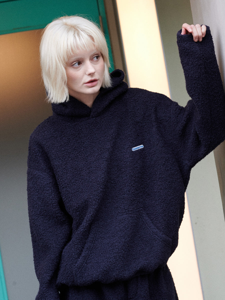 【GREEN BUTTER】TEDDY WOOL HOODIE