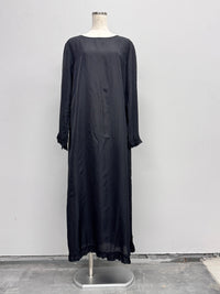 【ARCHIVE STANCE】CUPRO MAXI FRILL HEM DRESS