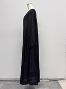 【ARCHIVE STANCE】CUPRO MAXI FRILL HEM DRESS