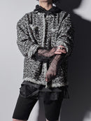【ARCHIVE STANCE】NO-COLLAR KNIT BIG JACKET