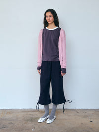 【PISCESS】RIBBED BUTTON CARDIGAN
