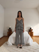 【OURSAALTY】ANN CHECK FRILL BUSTIER