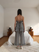 【OURSAALTY】ANN CHECK FRILL BUSTIER