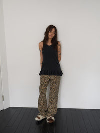 【OURSAALTY】LEOPARD WIDE PANTS