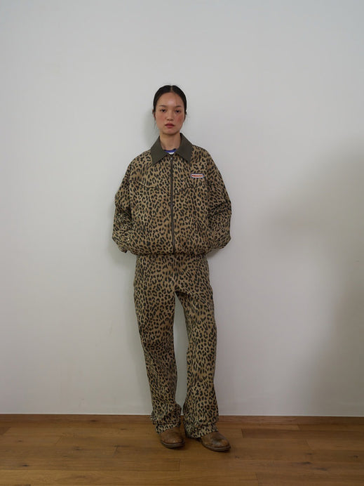【OURSAALTY】LEOPARD WIDE PANTS
