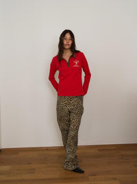 【OURSAALTY】LEOPARD WIDE PANTS
