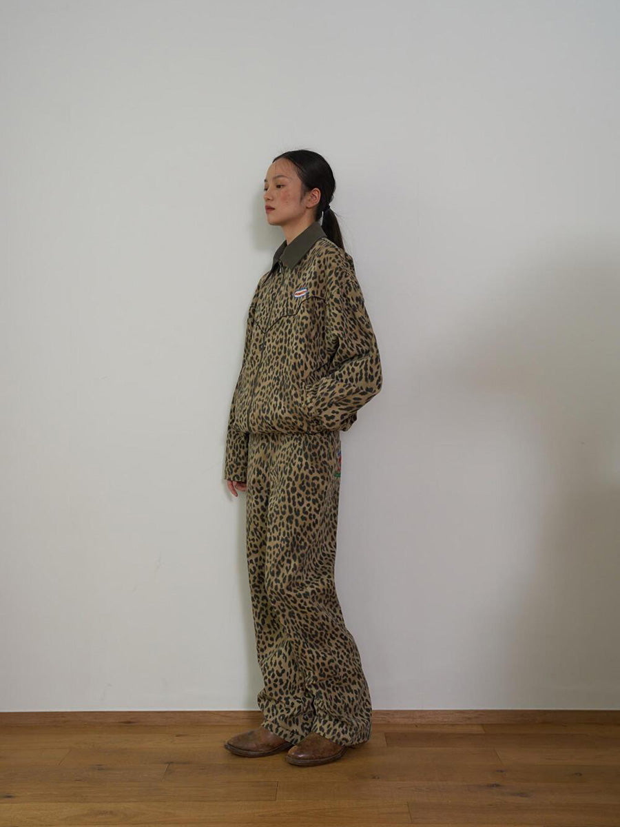【OURSAALTY】LEOPARD WIDE PANTS