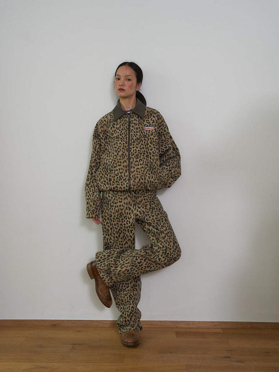 【OURSAALTY】LEOPARD WIDE PANTS