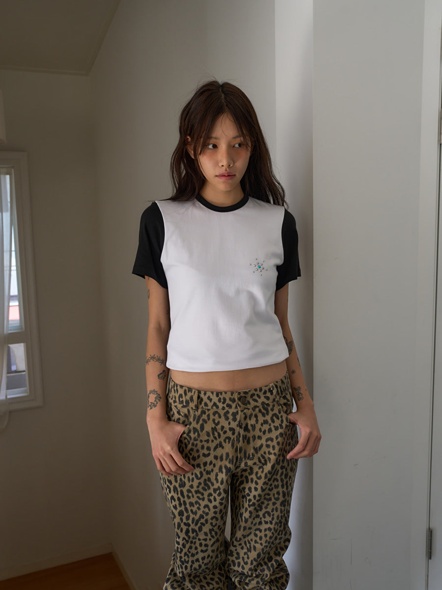 【OURSAALTY】LEOPARD WIDE PANTS
