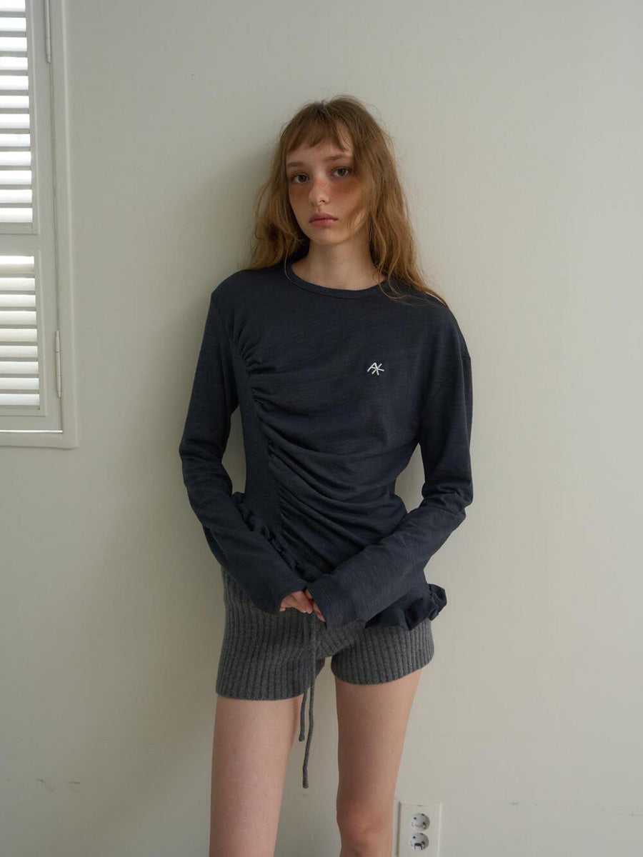 【OURSAALTY】PLEASANT FRILL T-SHIRTS