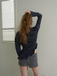 【OURSAALTY】PLEASANT FRILL T-SHIRTS