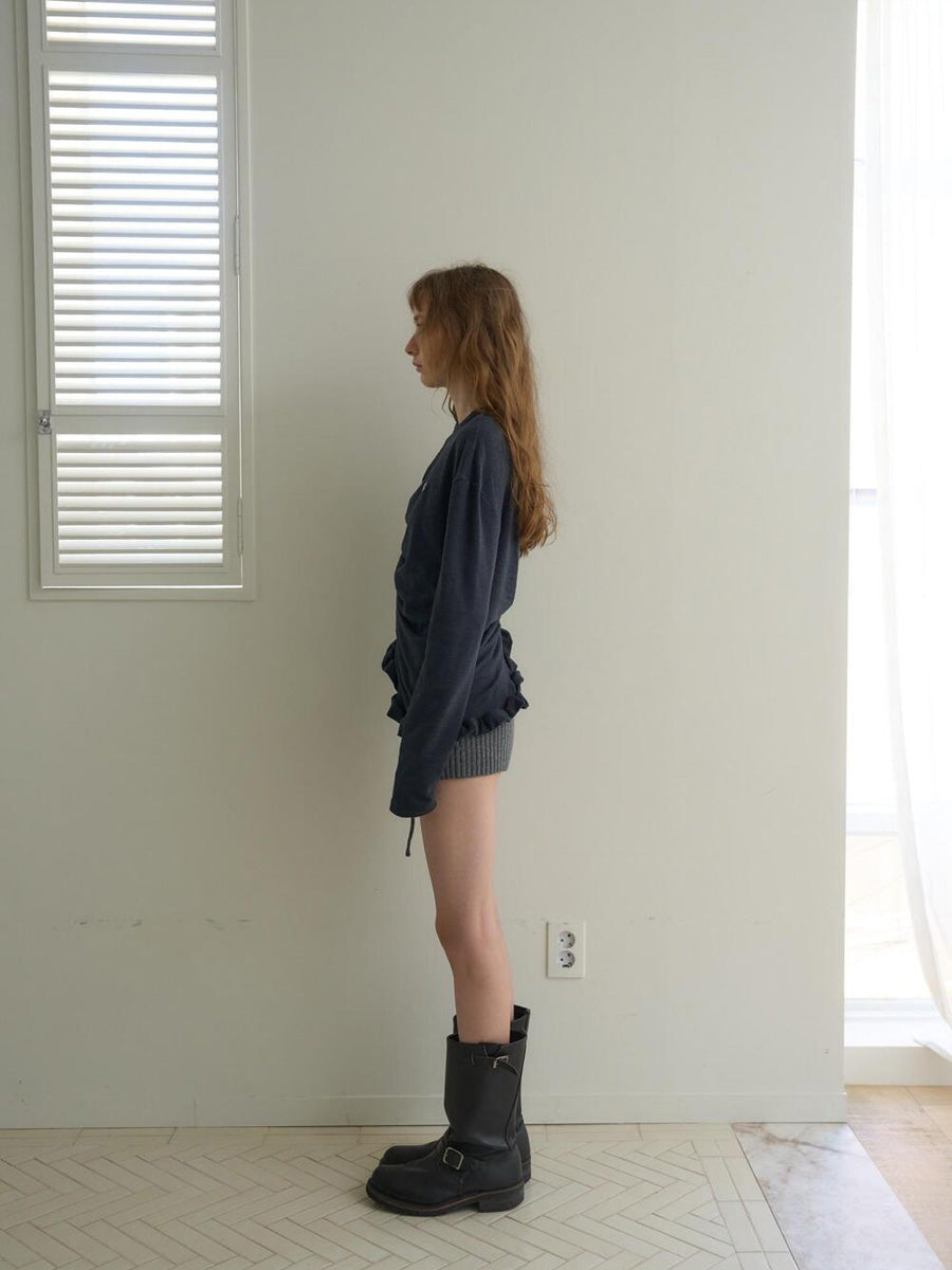 【OURSAALTY】PLEASANT FRILL T-SHIRTS